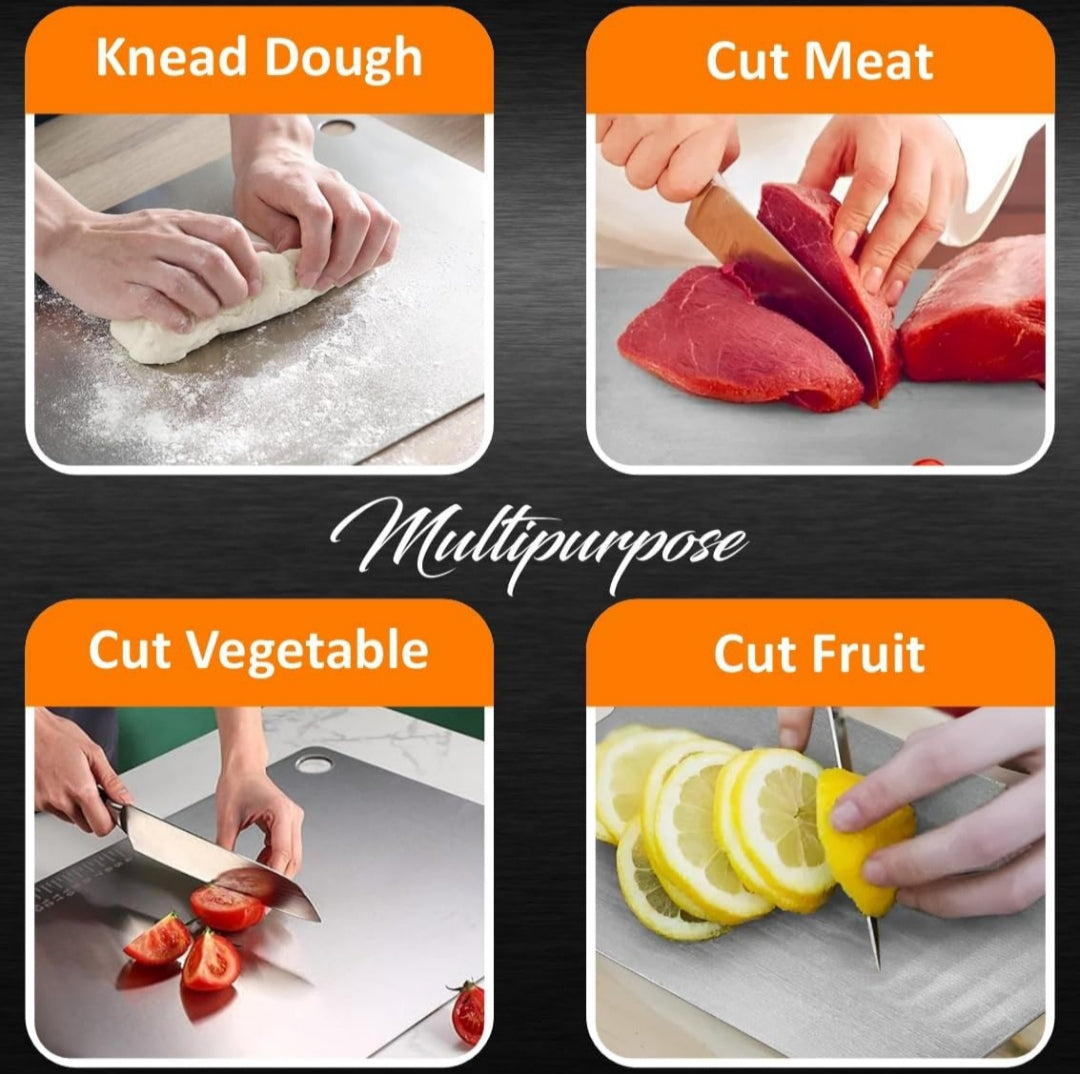 Stainless Steel Chopping Board (35x31cm)